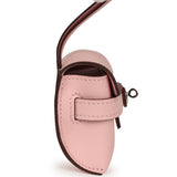 Hermes Kelly Festival Bag Charm Rose Sakura Swift Palladium Hardware - Thumbnail View 4