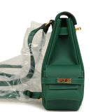 Hermes Mini Kelly Jump Backpack Vert Moyen Swift Gold Hardware - Thumbnail View 3