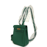 Hermes Mini Kelly Jump Backpack Vert Moyen Swift Gold Hardware - Thumbnail View 9