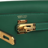 Hermes Mini Kelly Jump Backpack Vert Moyen Swift Gold Hardware - Thumbnail View 11