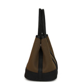 Hermes Garden Party Neo 23 Vert Olive Toile Officier Canvas and Black Negonda Palladium Hardware - Thumbnail View 3