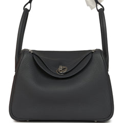 Hermes Lindy 26 Ardoise Clemence Palladium Hardware