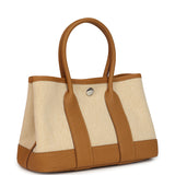 Hermes Garden Party Neo 23 Sesame-Ecru Toile H Canvas and Sesame Negonda Palladium Hardware - Thumbnail View 2