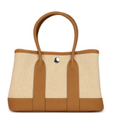 Hermes Garden Party Neo 23 Sesame-Ecru Toile H Canvas and Sesame Negonda Palladium Hardware - Thumbnail View 4