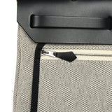 Hermes Herbag Zip Pegase Pop PM 31 Bleu Indigo-Ecru Toile H Canvas, Bleu Indigo Vache Hunter Palladium Hardware - Thumbnail View 9