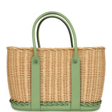 Hermes Picnic Garden Party 36 Vert Criquet Swift and Natural Osier Wicker - Thumbnail View 1