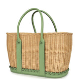 Hermes Picnic Garden Party 36 Vert Criquet Swift and Natural Osier Wicker - Thumbnail View 5