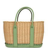 Hermes Picnic Garden Party 36 Vert Criquet Swift and Natural Osier Wicker - Thumbnail View 4