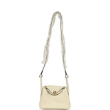 Hermes Mini Lindy II Cream Clemence Gold Hardware - Thumbnail View 6