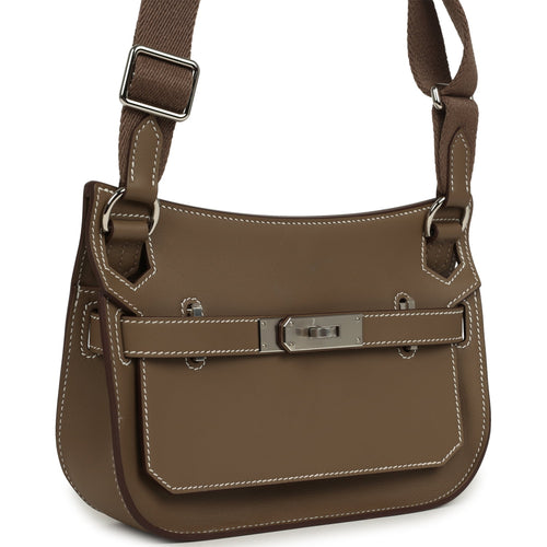 Hermes Jypsiere Mini Etoupe Swift Palladium Hardware