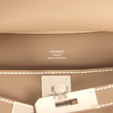 Hermes Jypsiere Mini Etoupe Swift Palladium Hardware - Thumbnail View 8