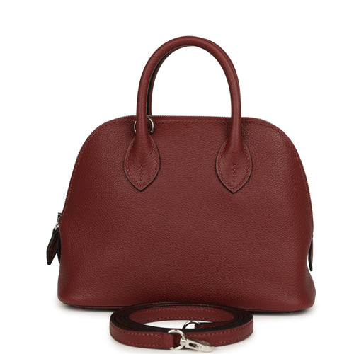 Hermes 1923 Bolide Mini Rouge H Evercolor Palladium Hardware