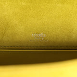 Vintage Hermes Kelly Pochette Vert Anis Doblis Palladium Hardware - Thumbnail View 8