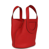 Hermes In-The-Loop 18 Rouge Radieux Clemence and Swift Palladium Hardware - Thumbnail View 2