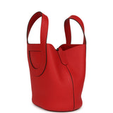 Hermes In-The-Loop 18 Rouge Radieux Clemence and Swift Palladium Hardware - Thumbnail View 5