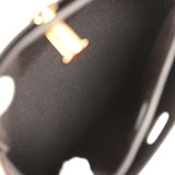 Hermes Tablier Sellier Ebene Vache Hunter, Swift, Toile Militaire Gold Hardware - Thumbnail View 9