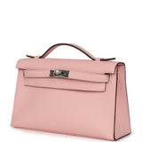 Hermes Kelly Pochette Rose Sakura Swift Palladium Hardware - Thumbnail View 5