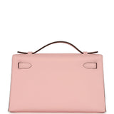 Hermes Kelly Pochette Rose Sakura Swift Palladium Hardware - Thumbnail View 4