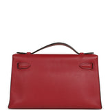 Pre-owned Hermes Kelly Pochette Rubis Swift Gold Hardware - Thumbnail View 4