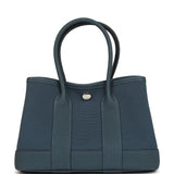 Hermes Garden Party Neo 23 Bleu Tempete Toile Officier and Negonda Palladium Hardware - Thumbnail View 1