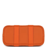 Hermes  Garden Party Neo 23 "Bredies" Orange, Rose Sakura, Bleu Navy Togo and Swift Palladium Hardware - Thumbnail View 6