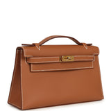 Hermes Kelly Pochette Gold Swift Gold Hardware - Thumbnail View 2
