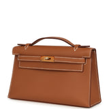 Hermes Kelly Pochette Gold Swift Gold Hardware - Thumbnail View 5