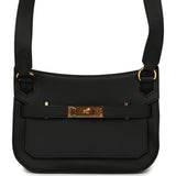 Hermes Mini Jypsiere Black Swift Gold Hardware - Thumbnail View 1