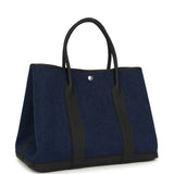 Hermes Garden Party 36 Denim Moyen, Black Negonda Palladium Hardware - Thumbnail View 2
