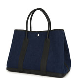 Hermes Garden Party 36 Denim Moyen, Black Negonda Palladium Hardware - Thumbnail View 5