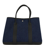 Hermes Garden Party 36 Denim Moyen, Black Negonda Palladium Hardware - Thumbnail View 4