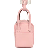 Hermes Mini Lindy II Rose Sakura Verso Clemence Palladium Hardware - Thumbnail View 3