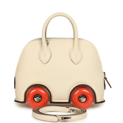 Hermes Bolide On Wheels 1923 Nata, Orange Epsom Palladium Hardware