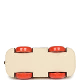 Hermes Bolide On Wheels 1923 Nata, Orange Epsom Palladium Hardware - Thumbnail View 6