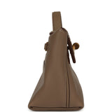 Hermes Mini 24/24 Bag Etoupe Evercolor and Swift Gold Hardware - Thumbnail View 3