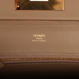 Hermes Mini 24/24 Bag Etoupe Evercolor and Swift Gold Hardware - Thumbnail View 7