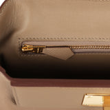 Hermes Mini 24/24 Bag Etoupe Evercolor and Swift Gold Hardware - Thumbnail View 8