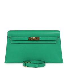 Hermes Kelly Elan Menthe Chevre Chamkila Gold Hardware