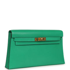 Hermes Kelly Elan Menthe Chevre Chamkila Gold Hardware