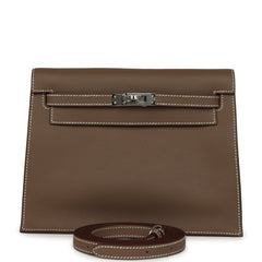 Hermes Kelly Danse Etoupe Evercolor Palladium Hardware