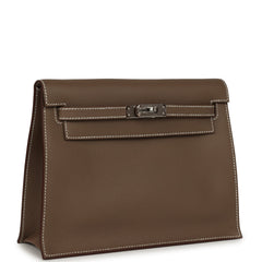 Hermes Kelly Danse Etoupe Evercolor Palladium Hardware