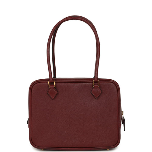 Hermes Mini Plume 21 Bag Rouge H Chèvre Gold Hardware