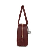 Hermes Mini Plume 21 Bag Rouge H Chèvre Gold Hardware - Thumbnail View 6