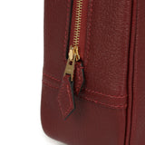 Hermes Mini Plume 21 Bag Rouge H Chèvre Gold Hardware - Thumbnail View 8
