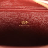Hermes Mini Plume 21 Bag Rouge H Chèvre Gold Hardware - Thumbnail View 10