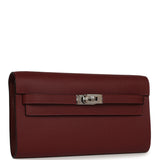 Hermes Kelly Wallet To Go Rouge H Epsom Palladium Hardware - Thumbnail View 2