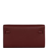Hermes Kelly Wallet To Go Rouge H Epsom Palladium Hardware - Thumbnail View 3