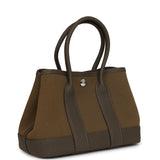 Hermes Garden Party Neo 23 Vert Olive Toile Officier Canvas and Vert Loden Negonda Palladium Hardware - Thumbnail View 2