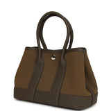 Hermes Garden Party Neo 23 Vert Olive Toile Officier Canvas and Vert Loden Negonda Palladium Hardware - Thumbnail View 5