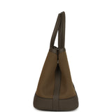 Hermes Garden Party Neo 23 Vert Olive Toile Officier Canvas and Vert Loden Negonda Palladium Hardware - Thumbnail View 3